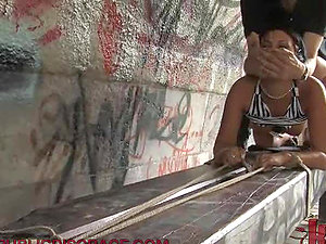 Humillated Housewife Must Be Naked in Public