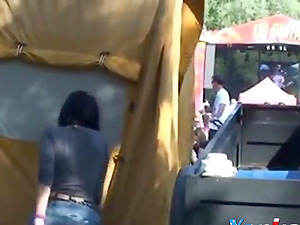 Public fucking at music festival