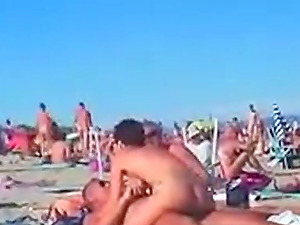 Beach hot swing sex on a nude beach