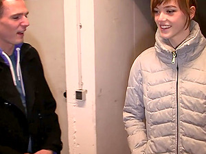 german skinny teen public creampie