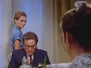 Lovely blonde girl makes out with her handsome roommate