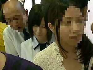 Kinky Act and Upskirt Shots in Japanese Public Bus