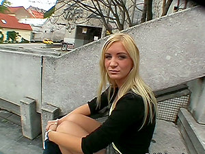 Amazing Blow-job and Gonzo Activity in Public Point of view with Stunning Blonde